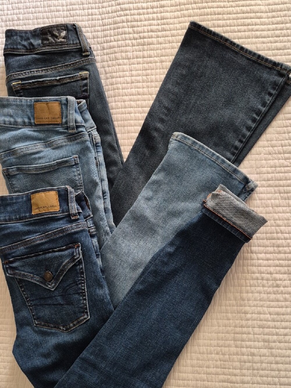 American Eagle Outfitters Women's Jeans - Lot Of 3 Multiple Washes
